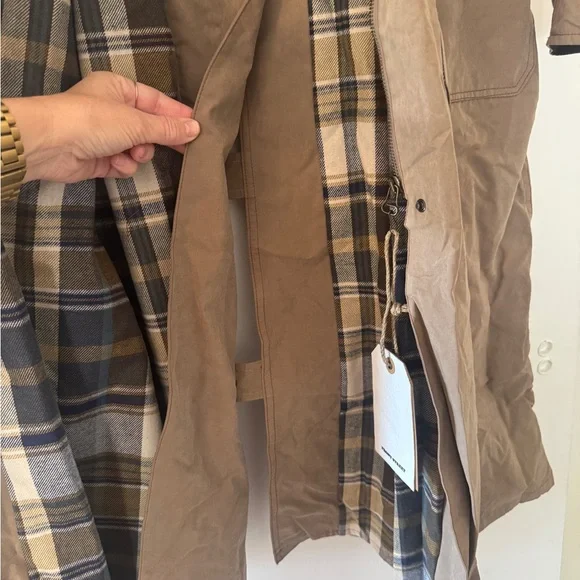 Front Street 8 Archivio Botanico Long Coat NWT Unisex S - Picture 8 of 10